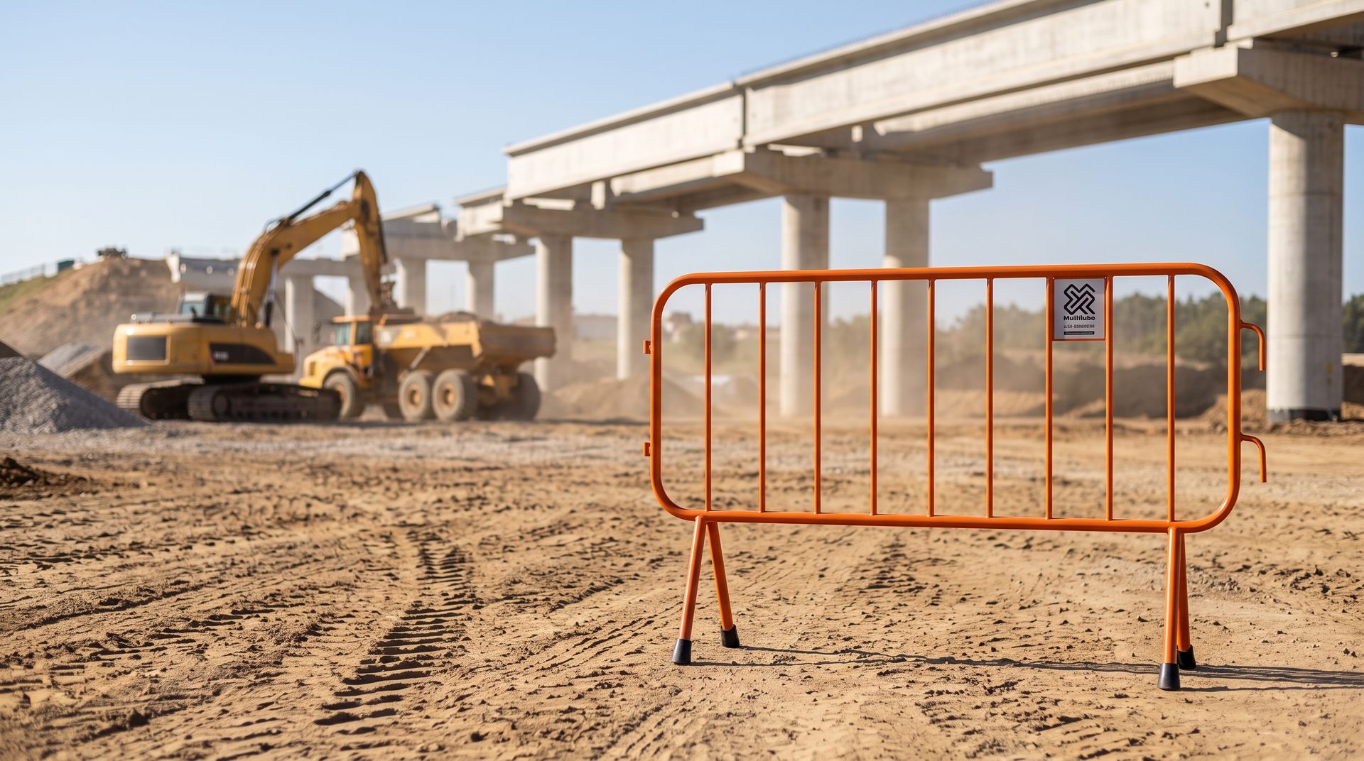 Grade industrial Multfluxo em uso: Obras e construção