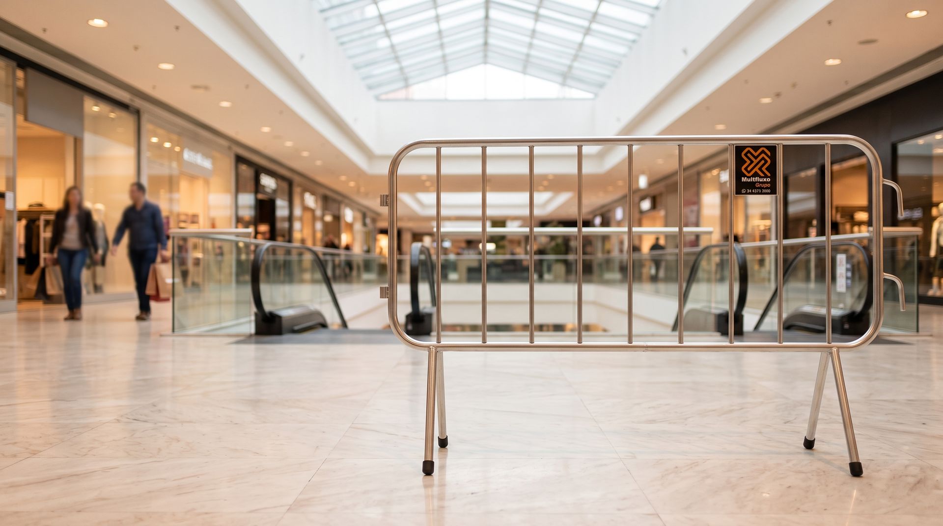 Grade Multfluxo em uso: Shopping center