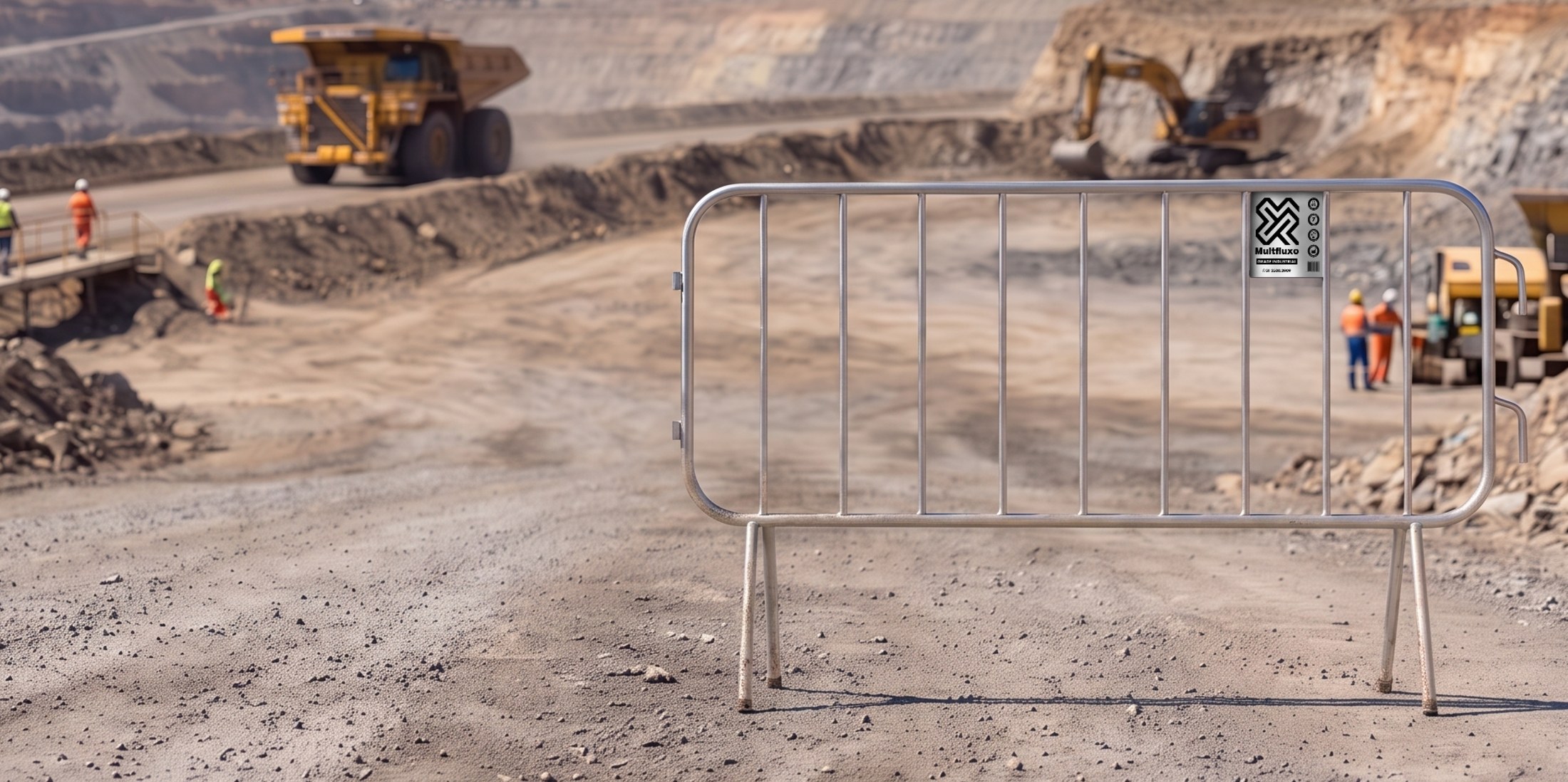 Grade industrial Multfluxo em uso: Mineração