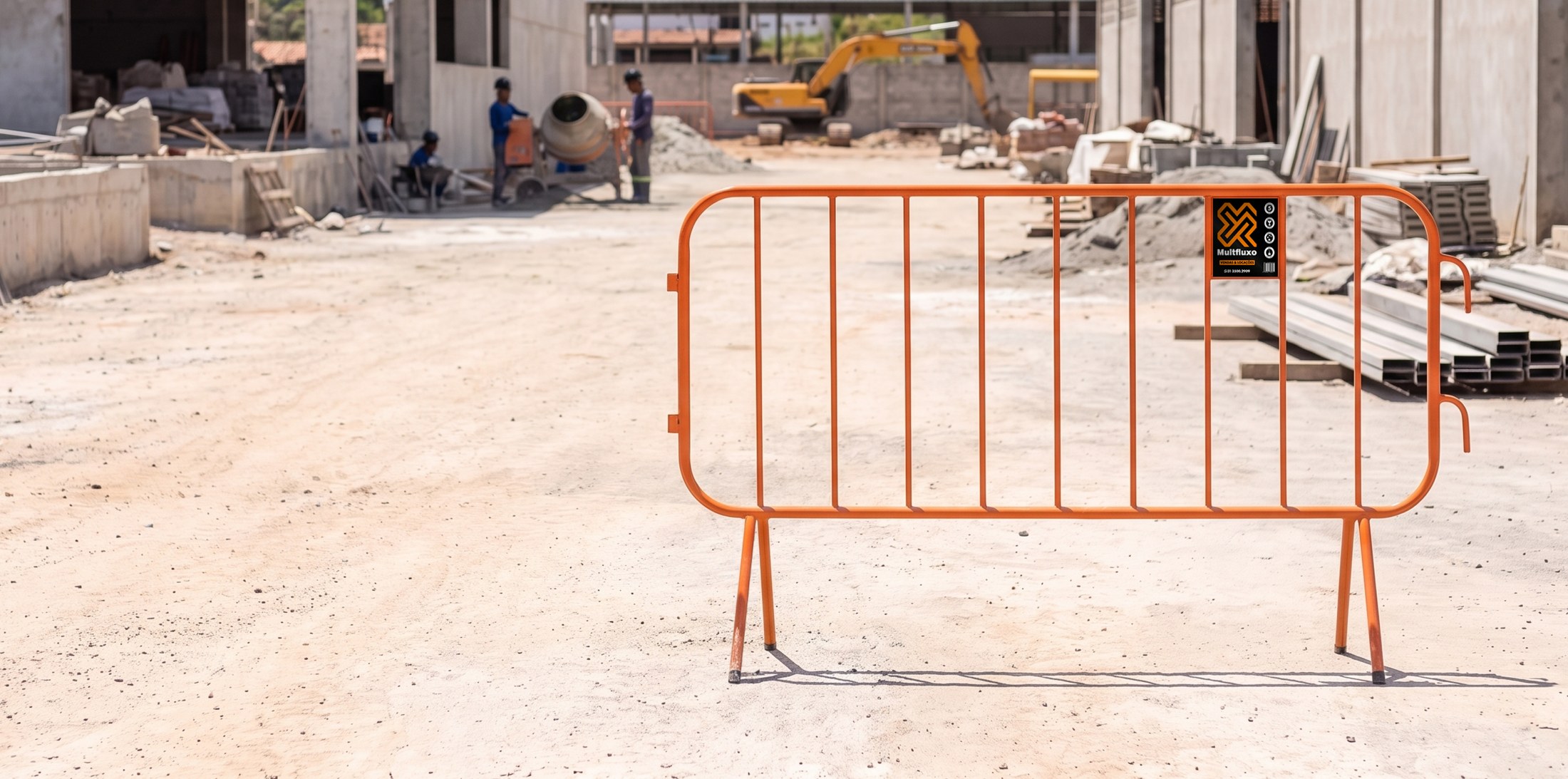 Grade Multfluxo em uso: Obras e construção
