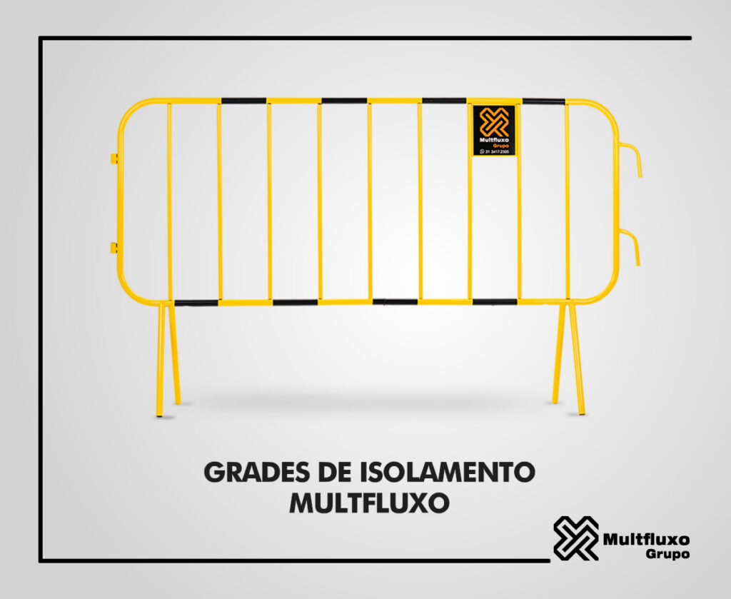 Grade de Isolamento amarela zebrada