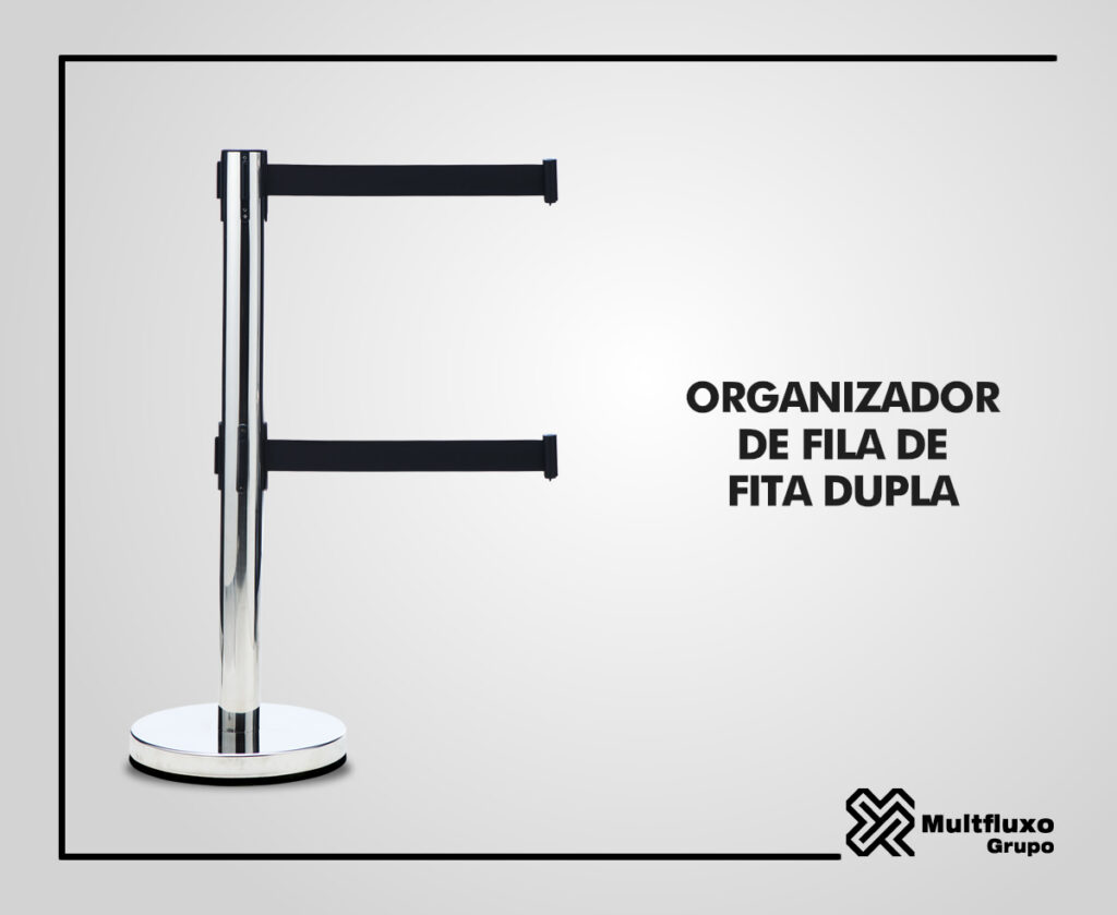 Organizador de Fila com Fita dupla