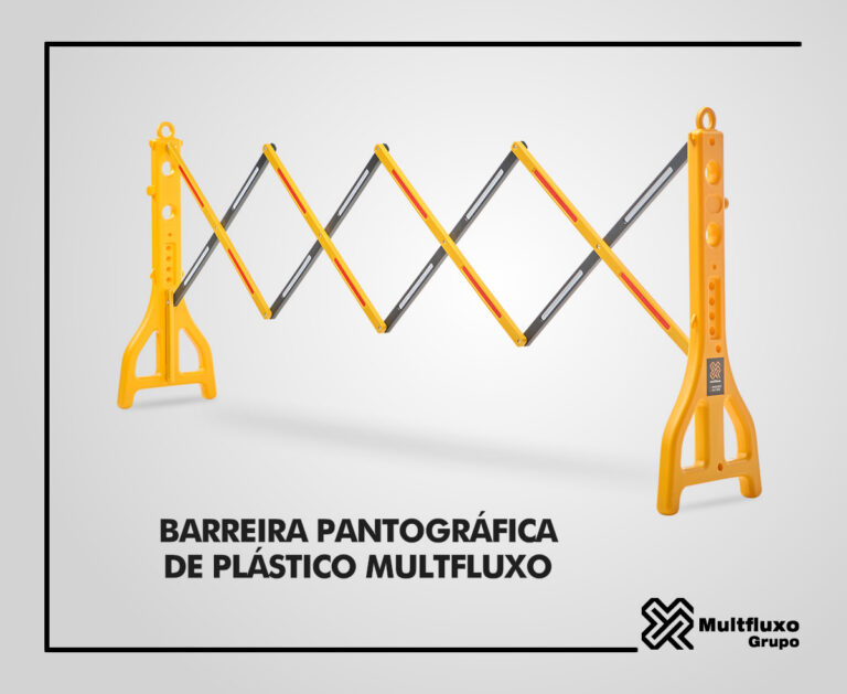 Barreira pantográfica de plástico Multfluxo