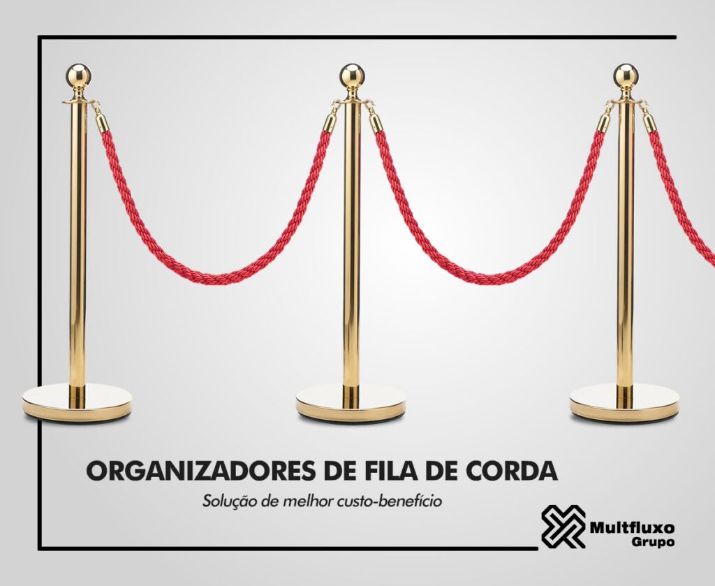 Aluguel de Organizadores de Fila de Corda