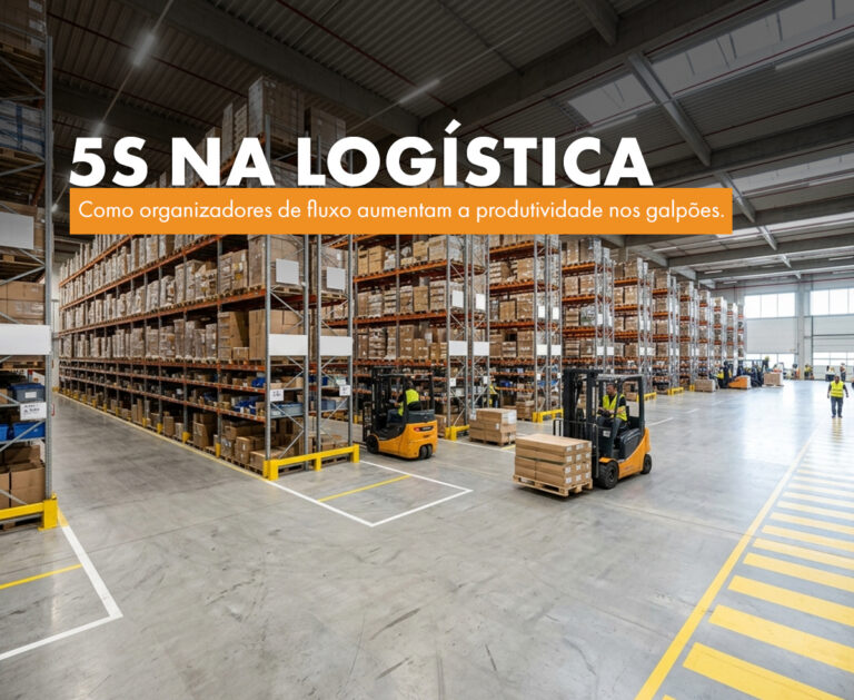 5S na Logística: Como organizadores de fluxo aumentam a produtividade nos galpões