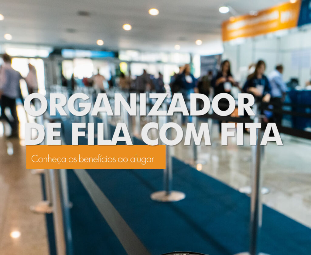 Organizador de filas com fita